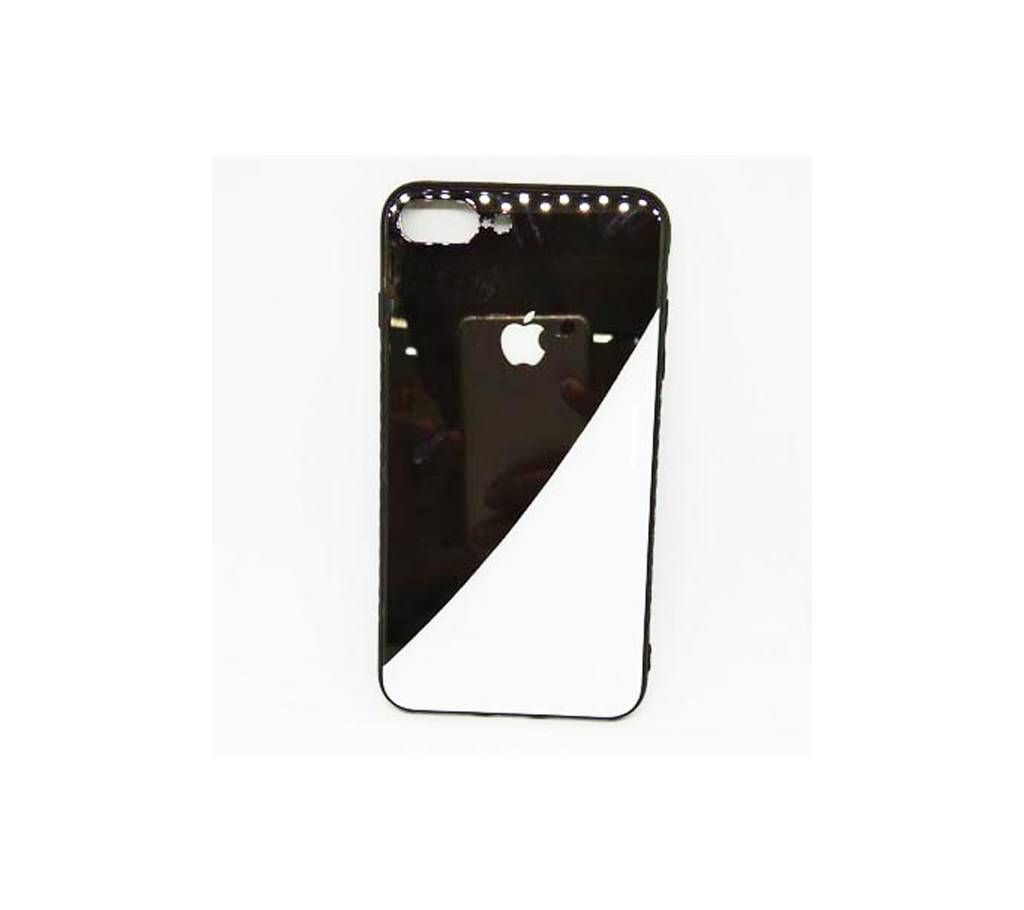 Case for i-phone 7 plus, GUANHAO Soft TPU Bumper Tempered Glass Back Ultra Thin Gradual Change Scratch Resistant Shock Absorption Fashion Protective Case for iphone 7 plus