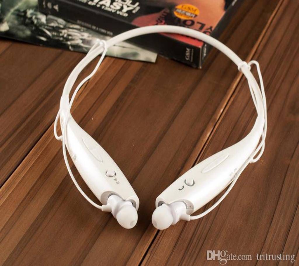 Bluetooth Headset Two Channel MP3 Music Headphone - HBS-730 - White
