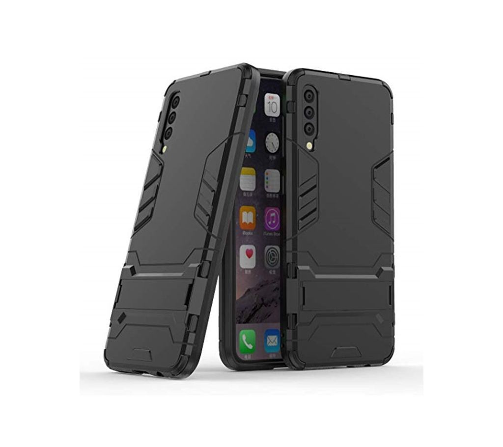 Armor Case for  Galaxy A50 Shockproof Protection Cover -Black
