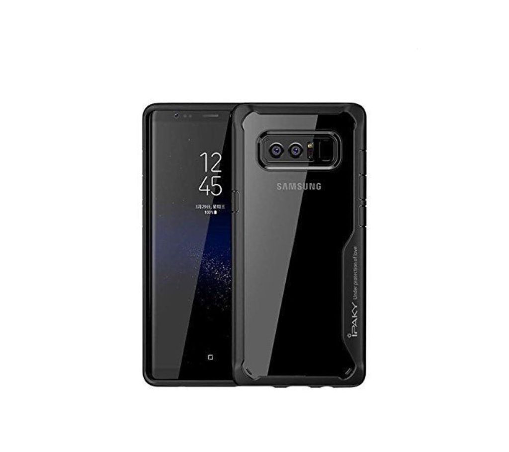 SAMSUNG GALAXY NOTE 8 IPAKY TRANSPARENT CASE BLACK  CHG1