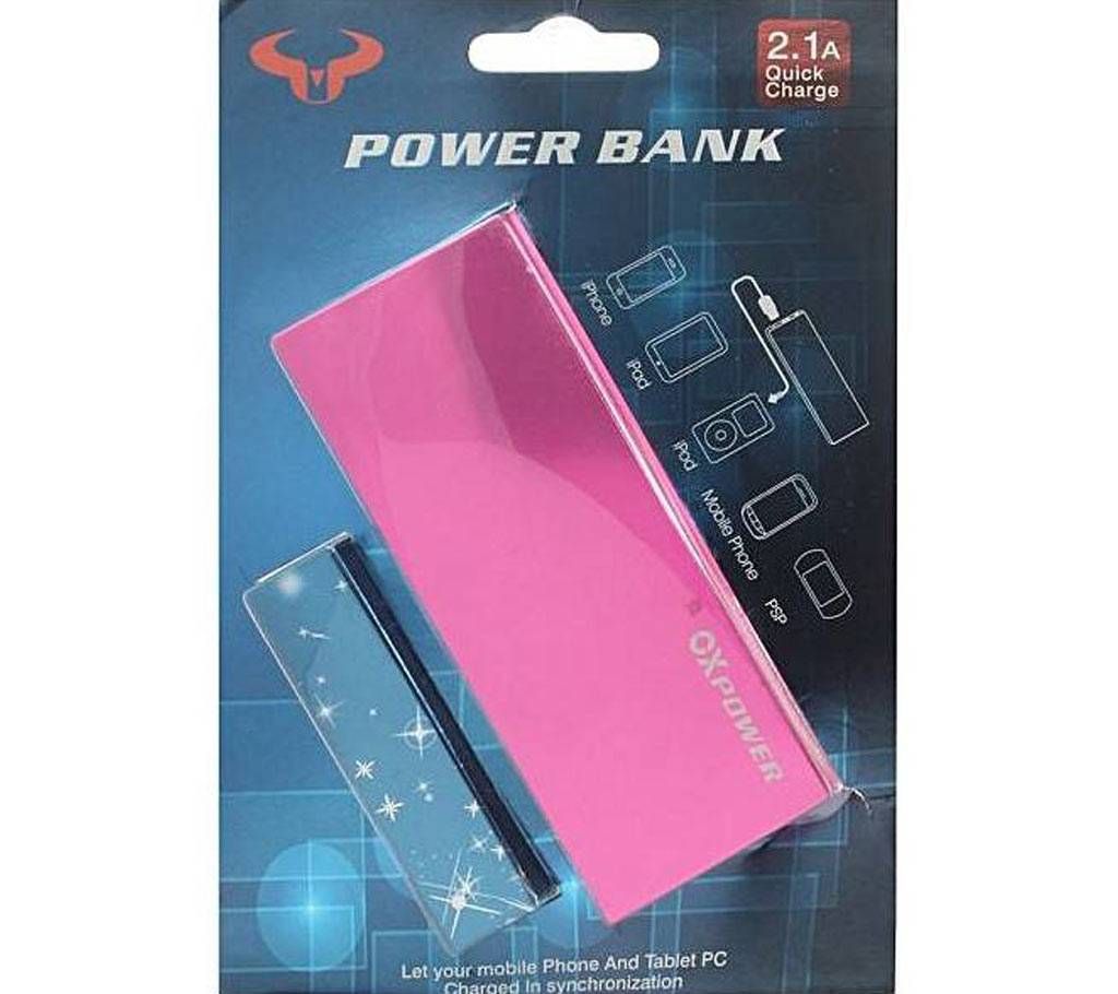 OX Power Bank 8000mAh - Pink
