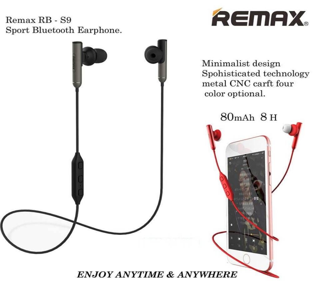 Remax RB-S9  Wireless Bluetooth  Earphone -Black