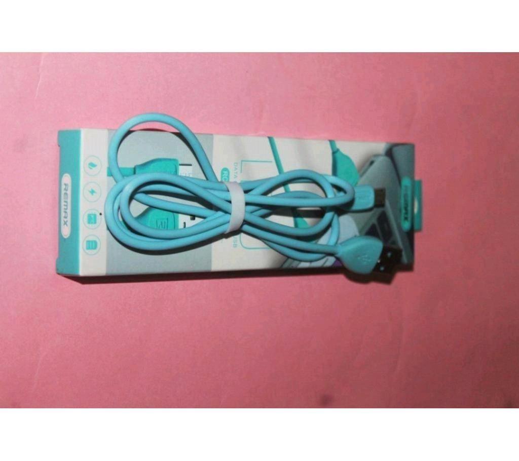 Remax data cable blue color 1 piece 