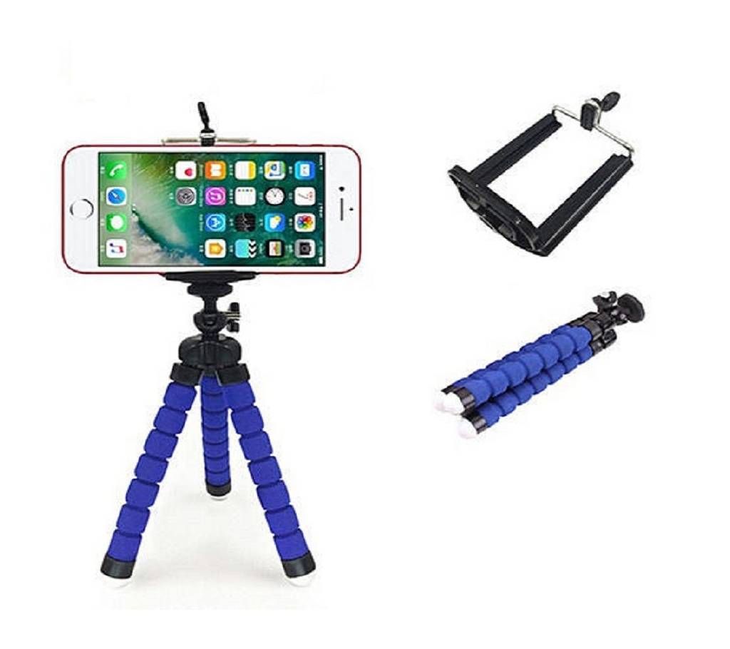Mini Mobile Cell Phone Tripod Stand with Holder Adapter Foldable Octopus Flexible Mount for All mobile
