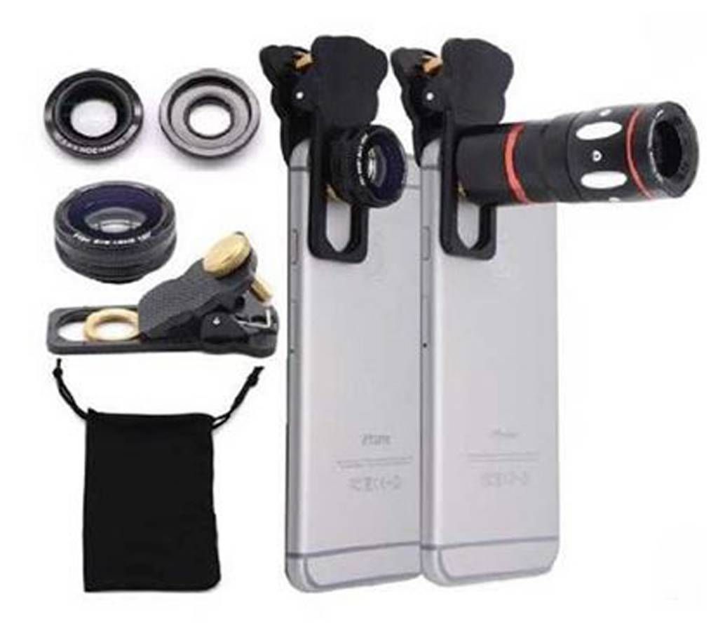 4 in 1 Universal Mobile Phone Zoom Lens