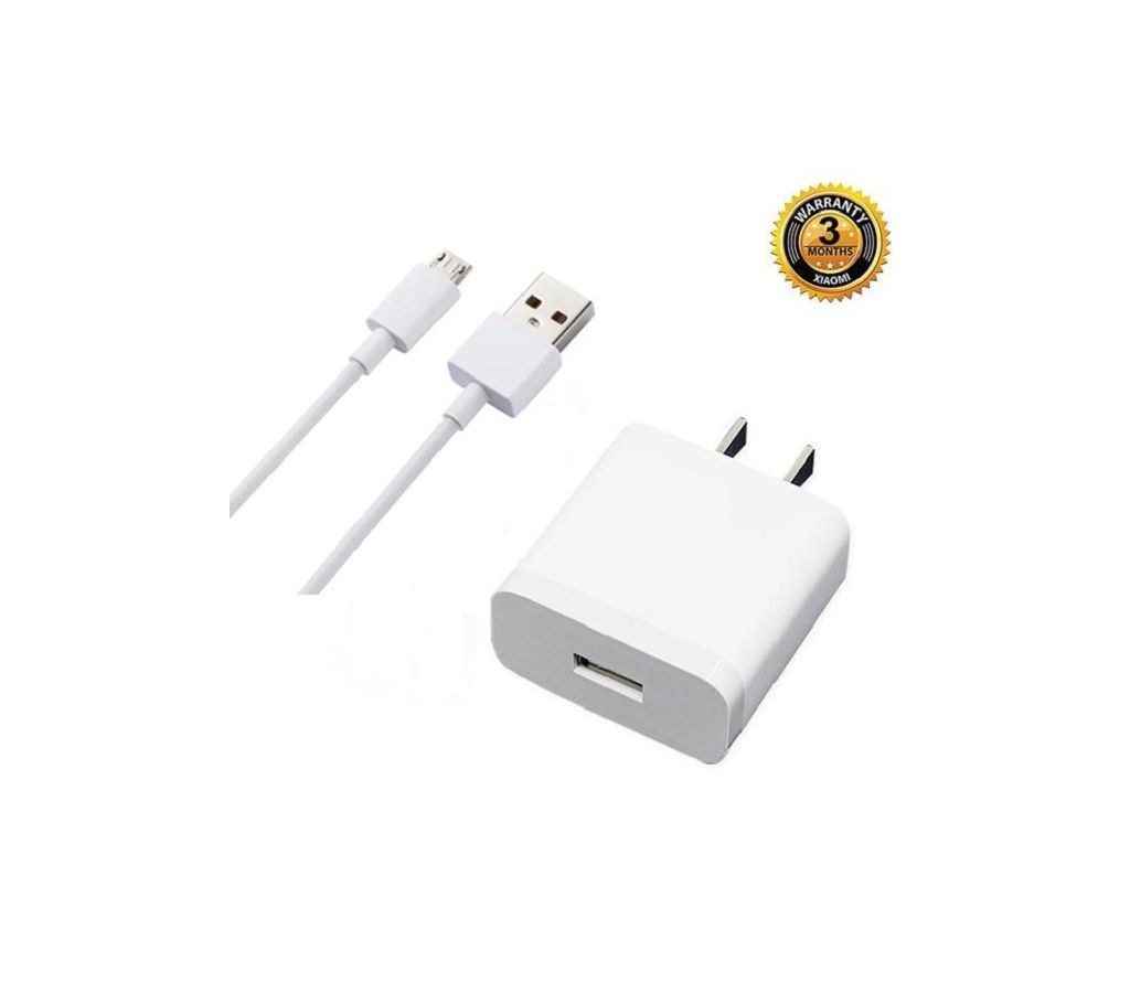 Mi Charging Adapter 3A with Micro USB Cable - White