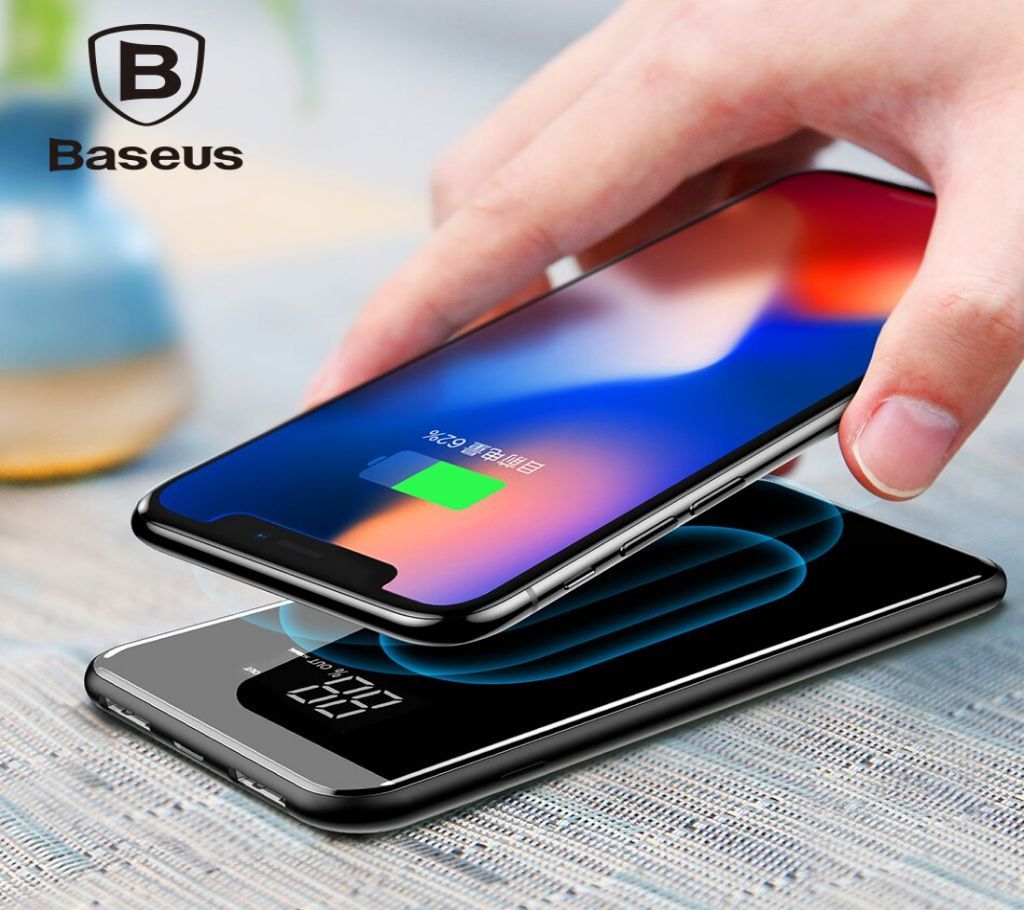 Baseus 8000mah Wireless Power Bank-8000m Ah - Black