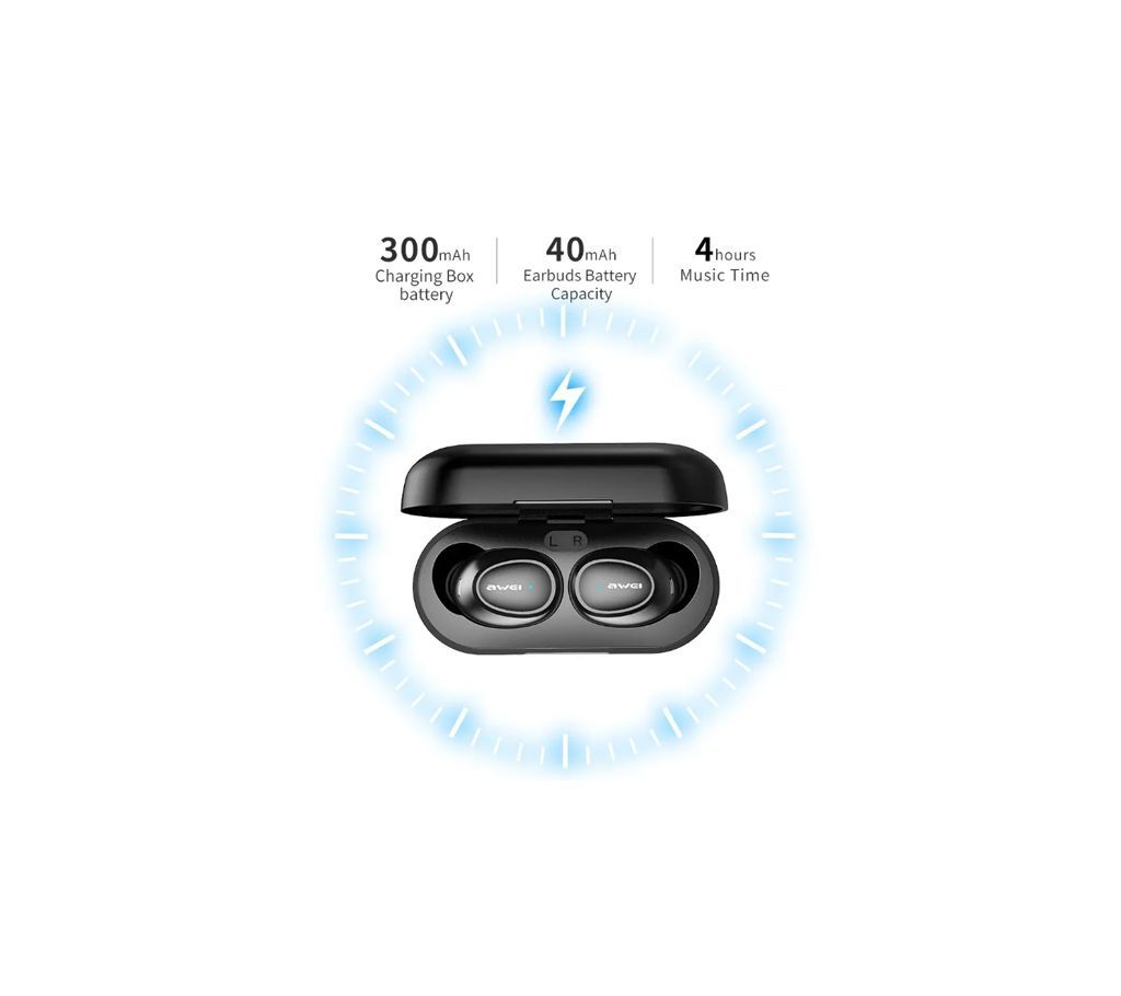 Awei T6 True Waterproof Bluetooth Wireless Earbuds