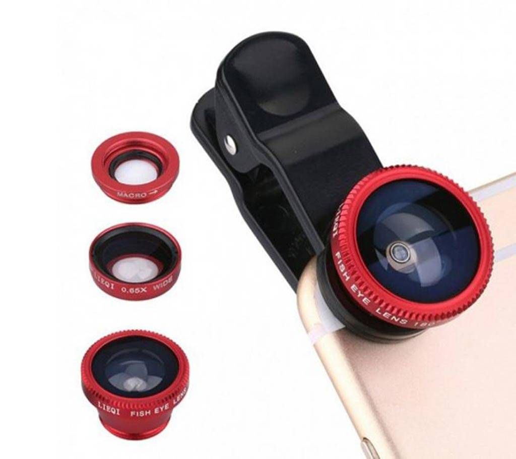Universal Clip-on Lens With 3-in-1 Effec