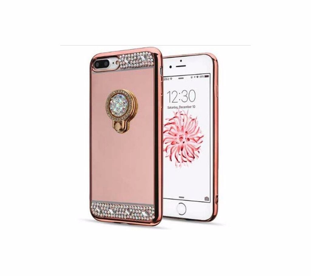 Luxury Mirror Glitter Finger Ring Case For iphone 7 Plus
