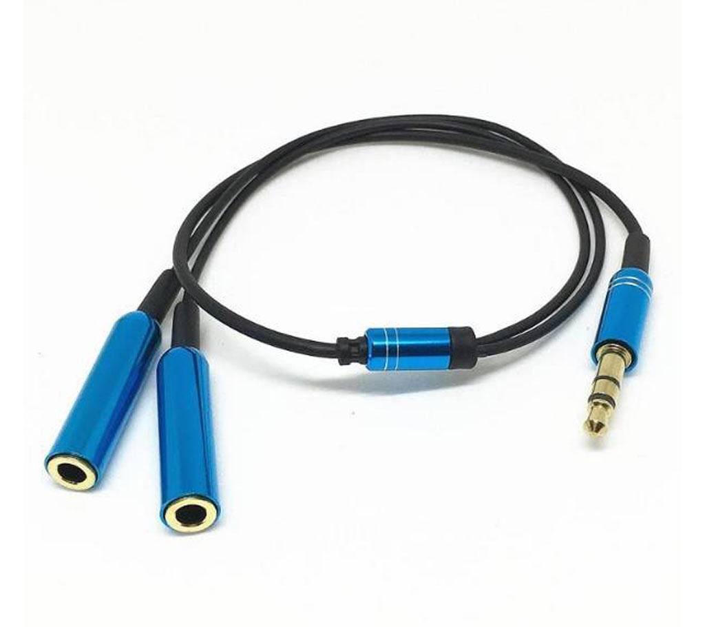 3.5mm Male to 2 Female Audio Stereo Y Splitter Cab