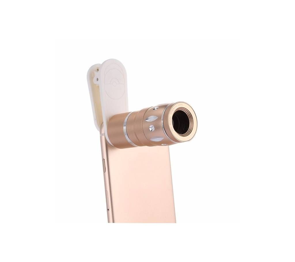 10X Metal Body Mobile Telescope Zoom And Blur Lens - 1 Pc