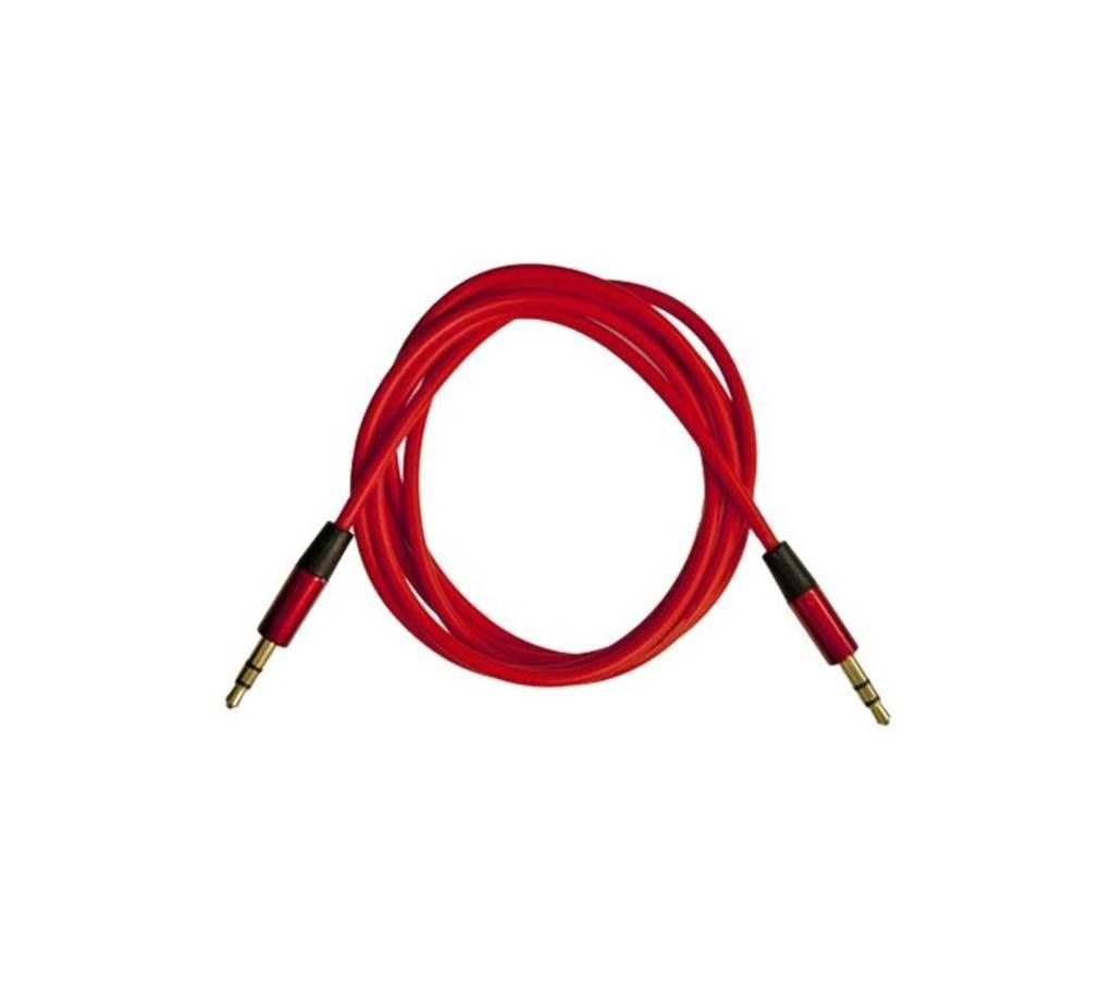3.5mm Male To Male Audio Stereo Jack Aux Auxiliary Cable - 1m