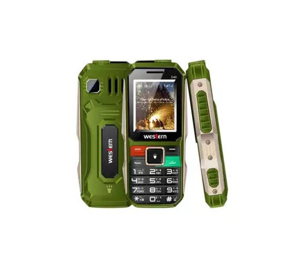 Western D-40 - Feature Phone - 1.8" - 32MB RAM - 32 MB ROM - Green