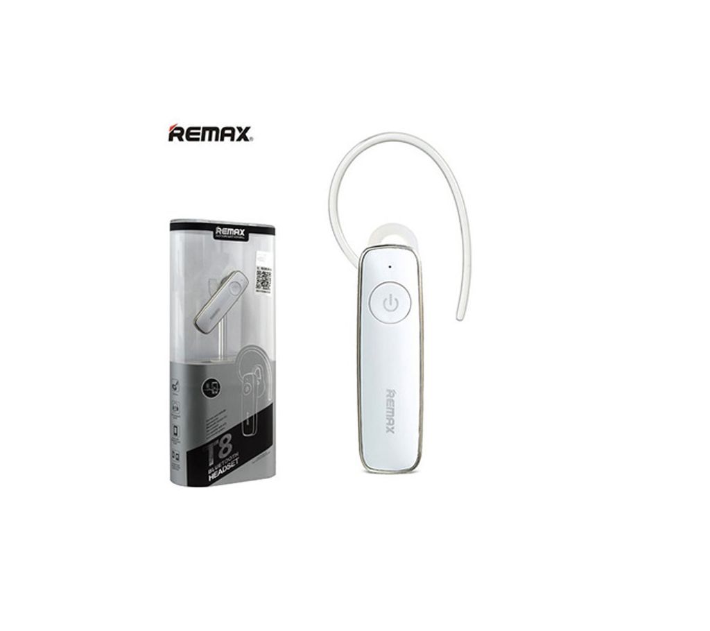 Headset - REMAX RB-T8 Ear Hook Wireless Headphone | Earphone Headset M