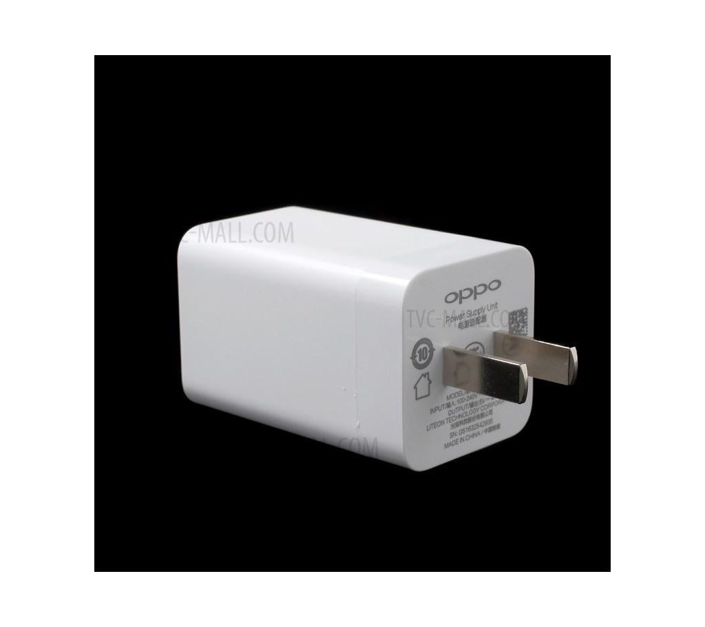 VOOC Fast Flash Charger With USB Cable - White
