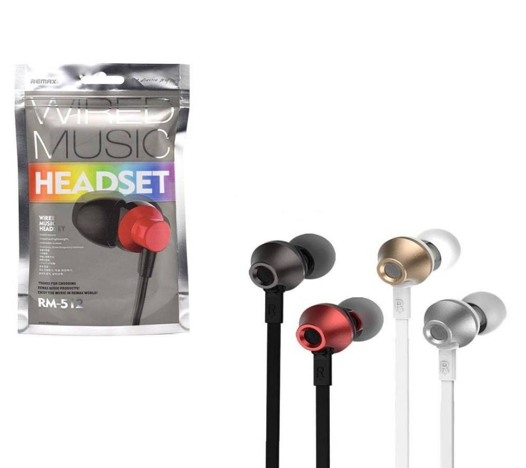 Remax rm 512 earphones-1pcs 