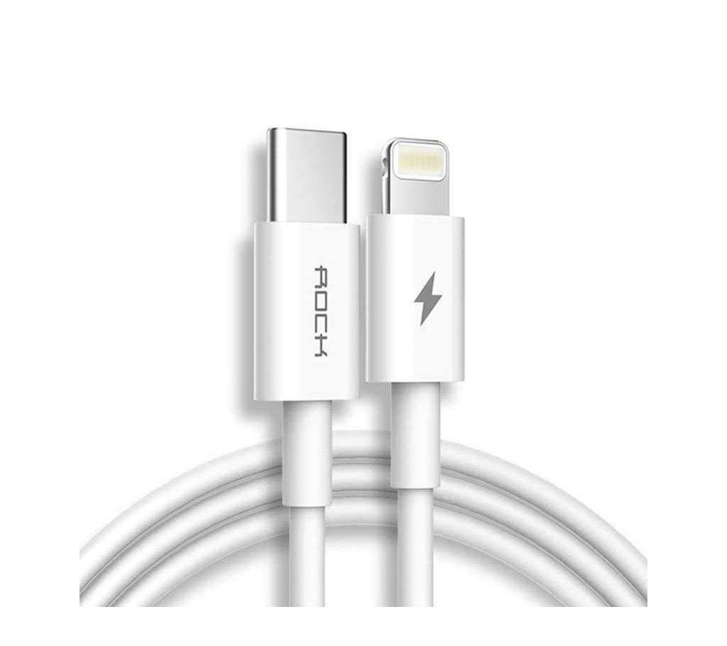 Rock PD Fast Charging USB Type C to Lightning Cable