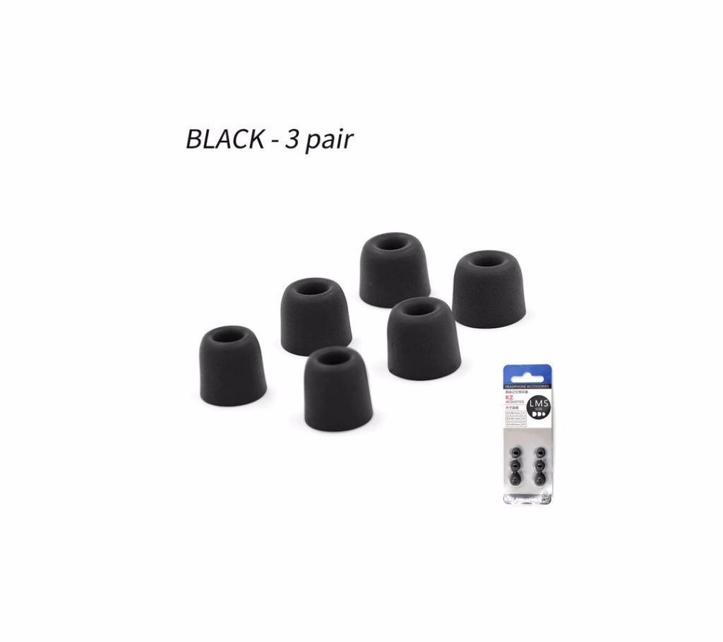 KZ Noise Isolating Comfortable  Ear Pads For Earphone-3Pairs