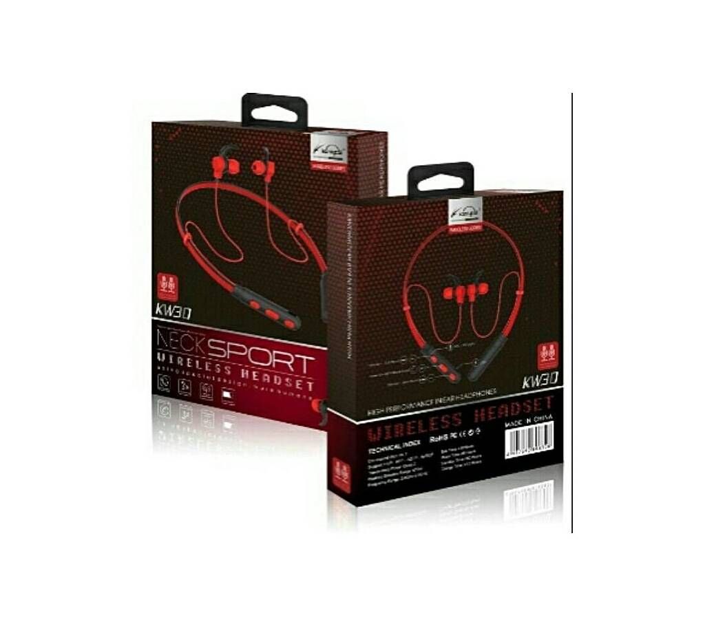 Koniycoi KW - 30 Neckband Bluetooth Earphone - Red