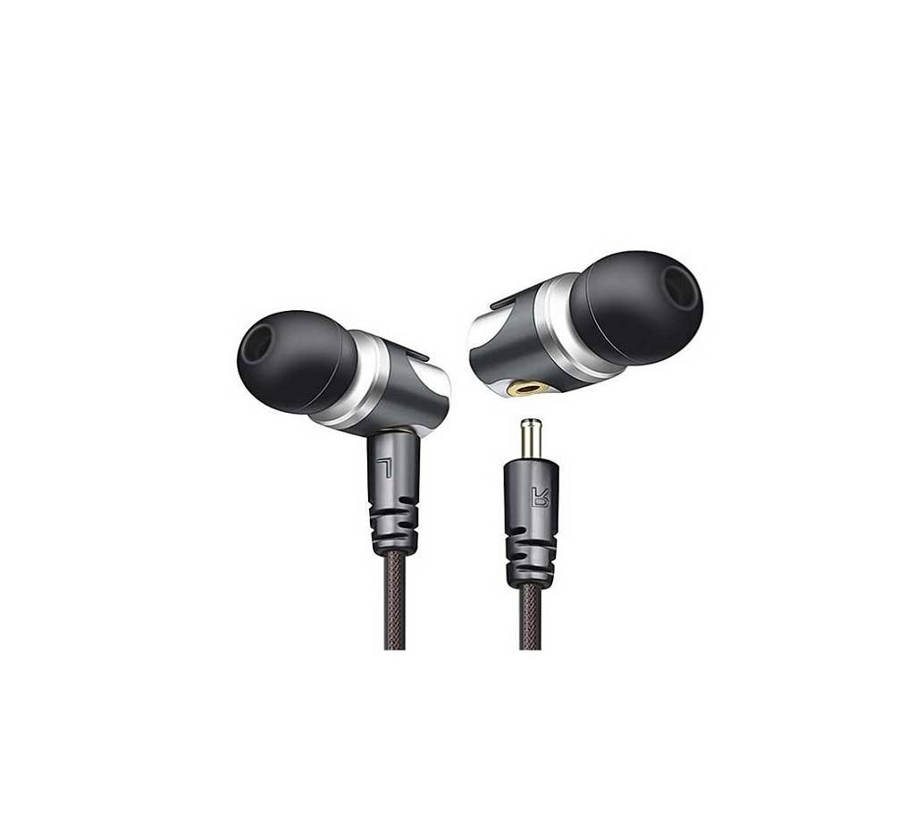 QKZ DM4 Hybrid Unit HIFI In-Ear Earphone - Black
