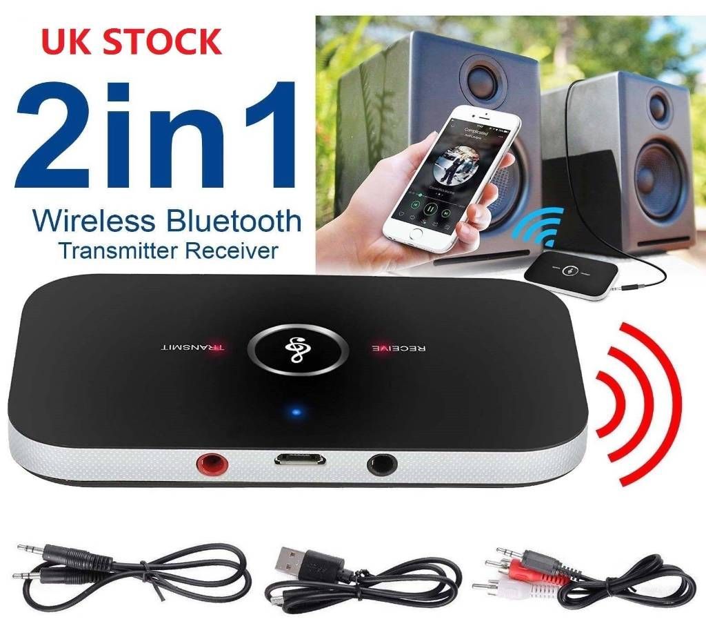 Wireless Bluetooth Transmitter & Receiver Stereo Audio Adapter Car Kit for Headphones,TV,Computer, MP3/MP4, iPhone