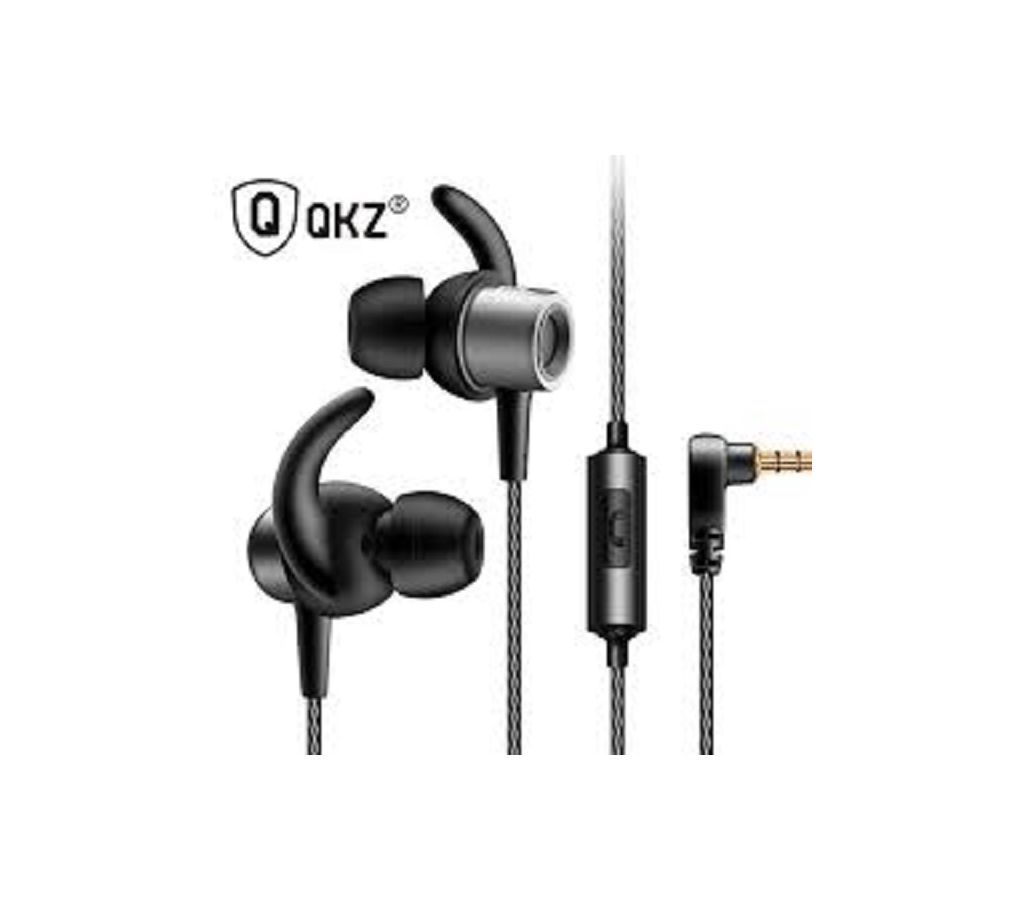 QKZ CK1 Mega Bass Stereo Earphones with QKZ Box and 4pcs Earbuds - Black