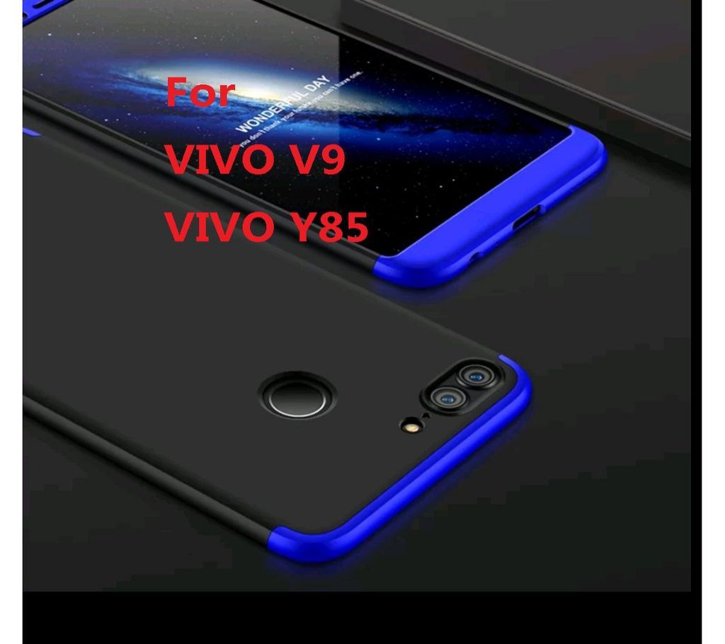 Oppo Y85 360 Degree GKK Phone Back Cover - Black & Blue
