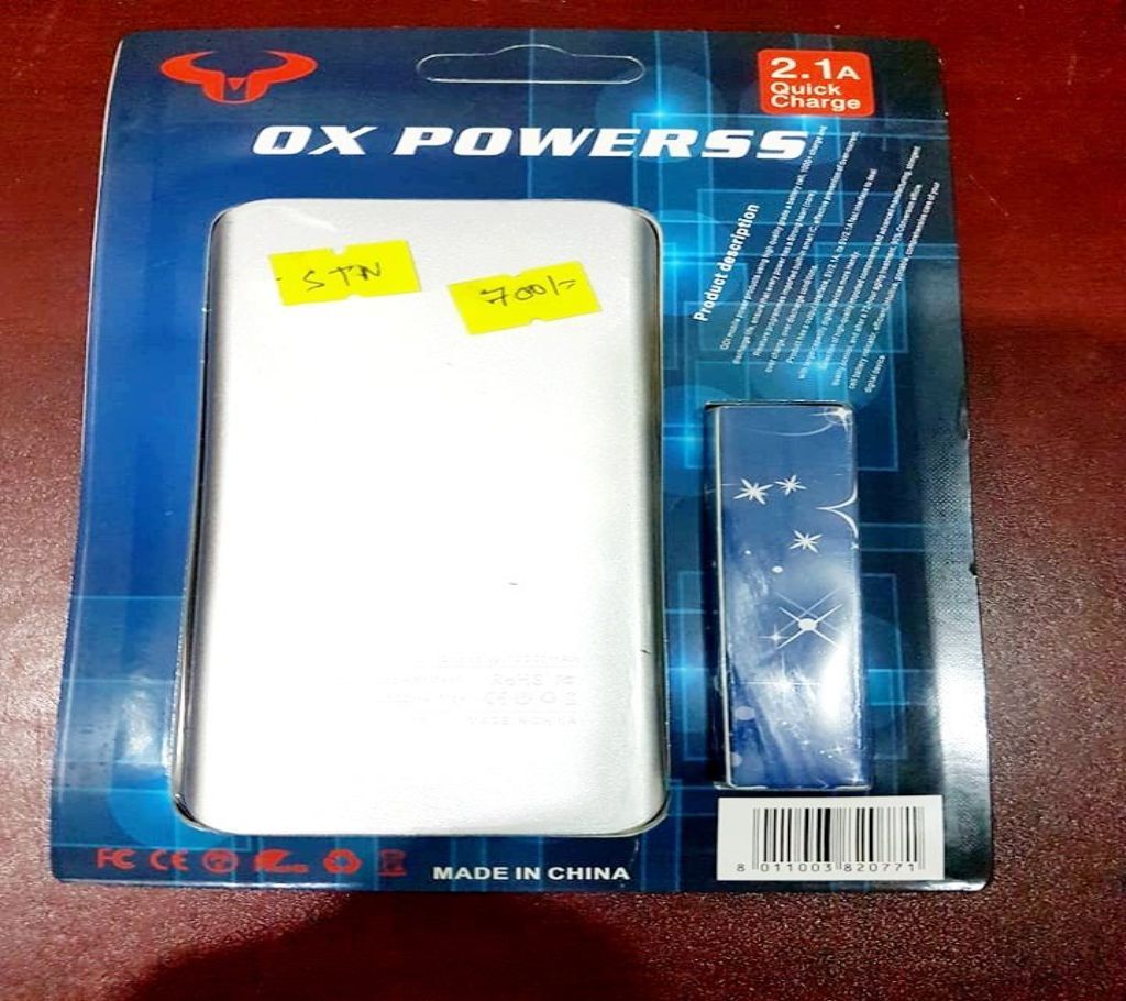 10000mAh Power Bank ox m05 - Black