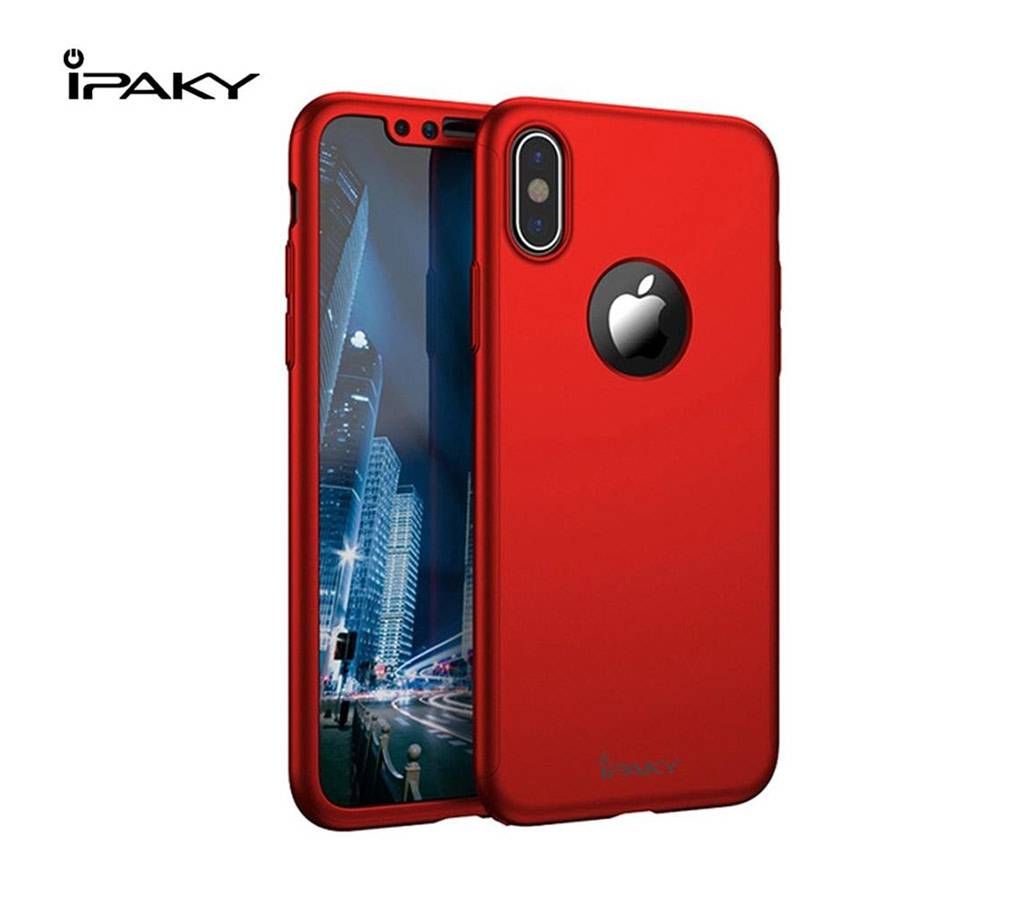 IPAKY 360 Degree Full Protection Case Cover For iPhone X wit
