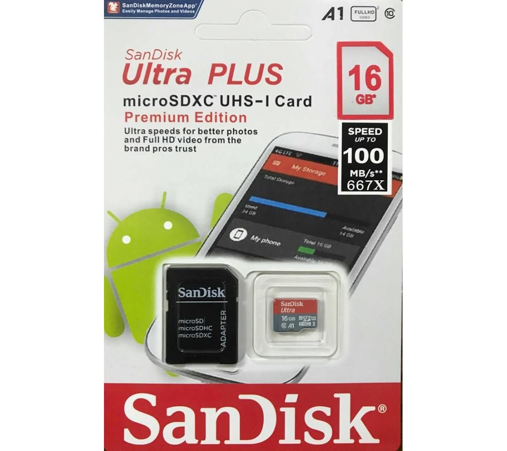 SanDisk Micro SD Card - 16 GB