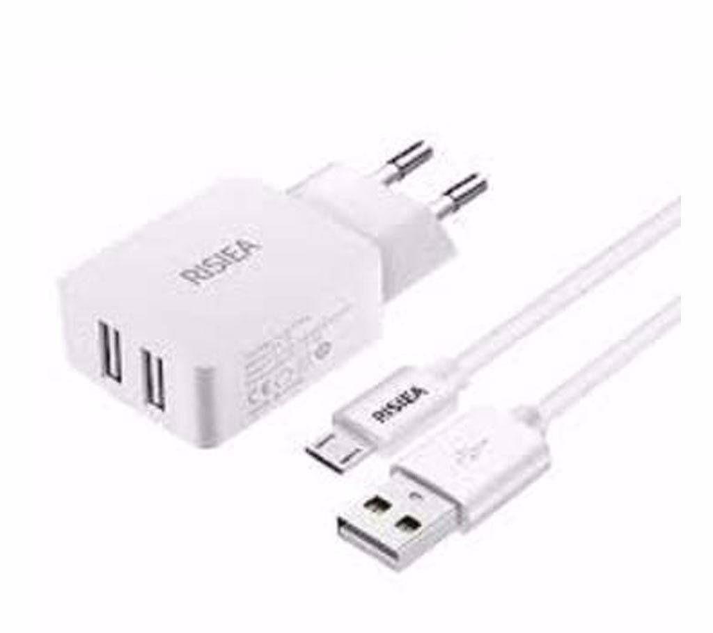 Risiea 2A USB EU Plug Wall Charger