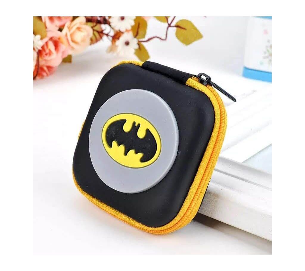 Batman Logo Ash Black Sqare Headphone Case