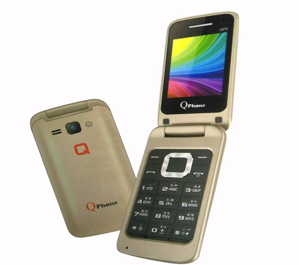 Qphone QP8 Folding Phone Dual Sim FM With Warranty