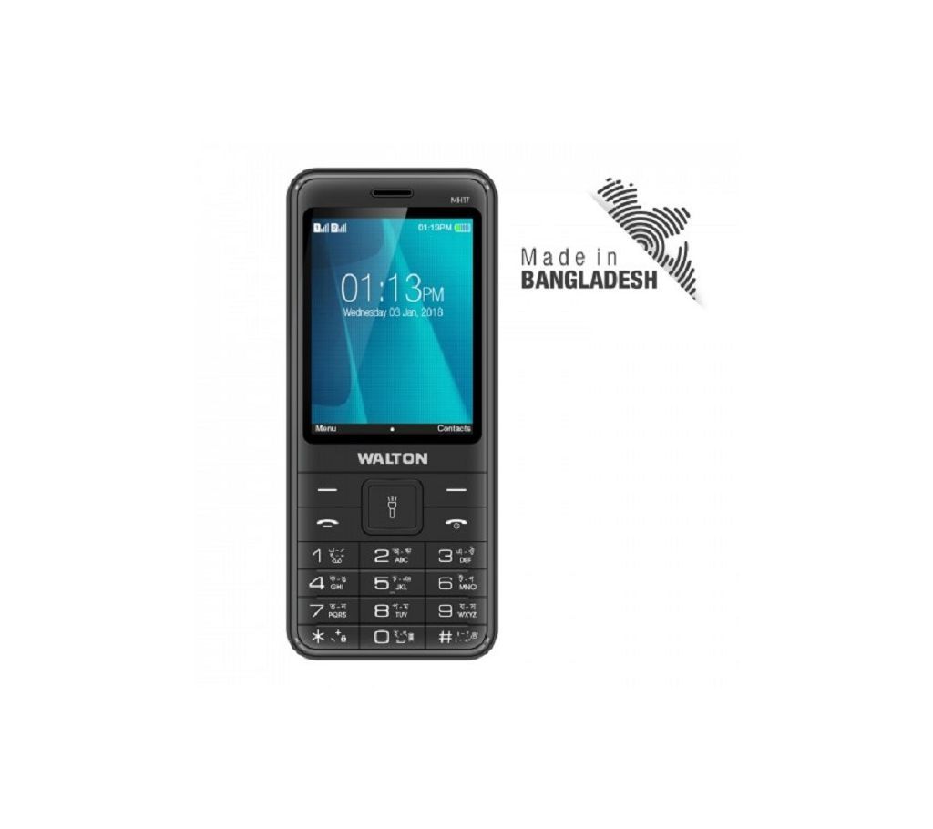 Walton MH17 Feature Phone -2.8 Inch-Black