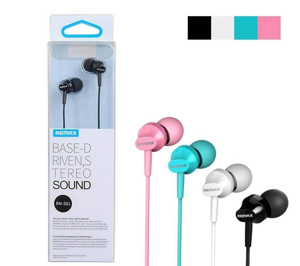 Remax RM-501 Stereo Earphone-1 pc