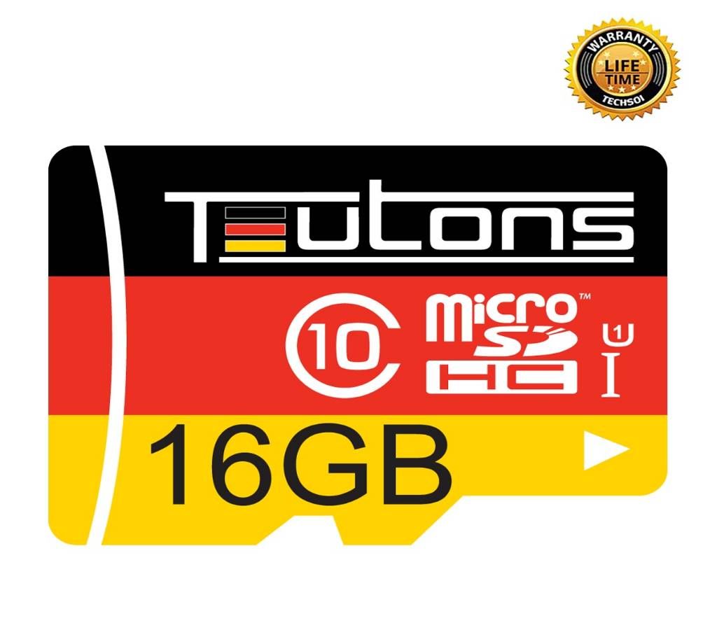 TEUTONS MicroSD Memory Card 16GB