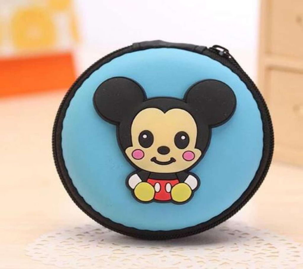 Mickey Mouse lovely Cartoon Mini Zipper Protective earphone Case Pouch
