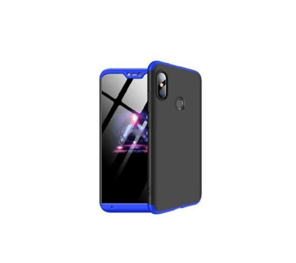 Xiaomi Mi A2 Lite/ Redmi 6 Pro GKK 360 Degree Phone Cover - Black and Blue