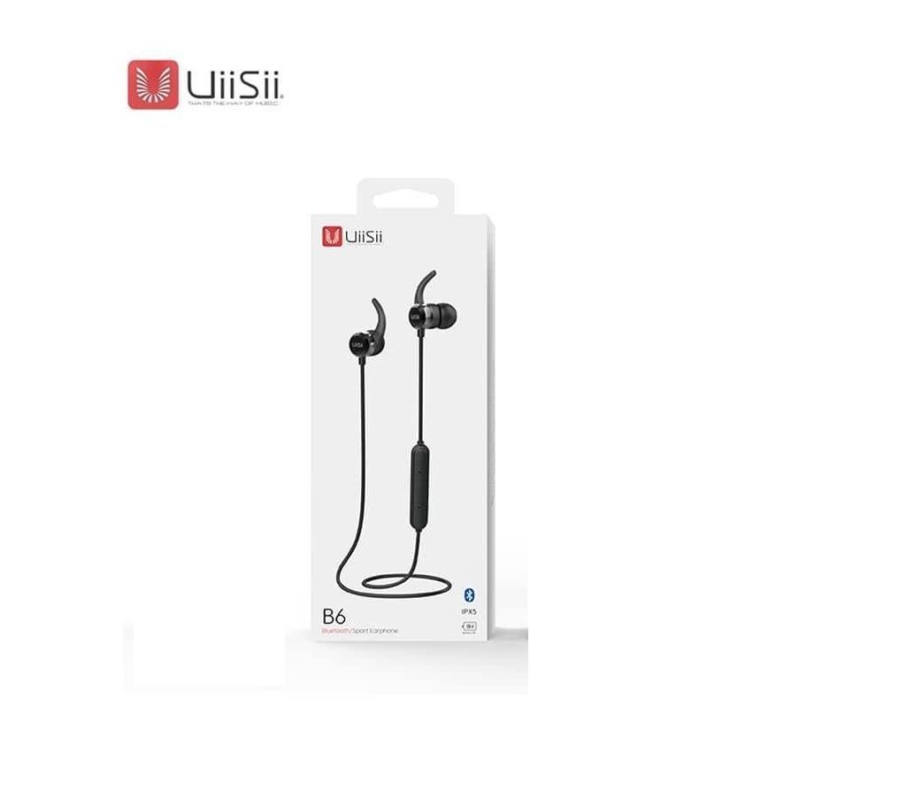 UIISII B6 wireless earphone headphone for bluetooth- black