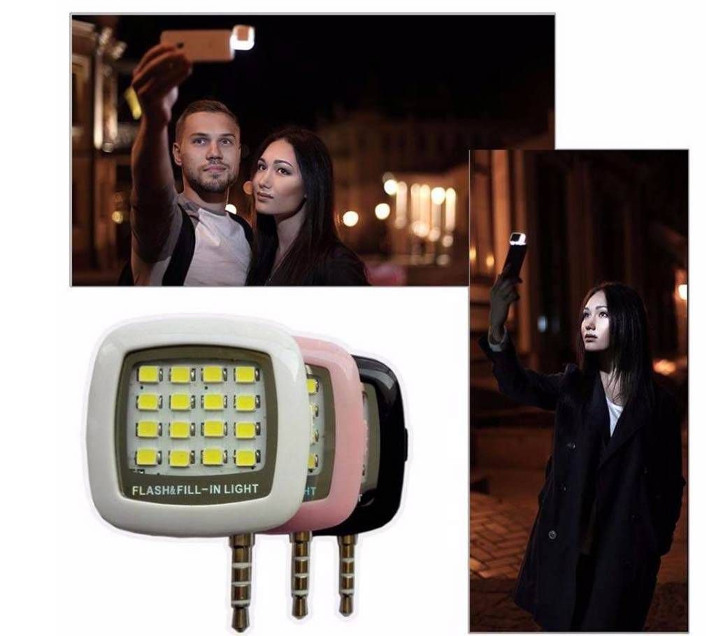 LED Selfie Flashlight - Black