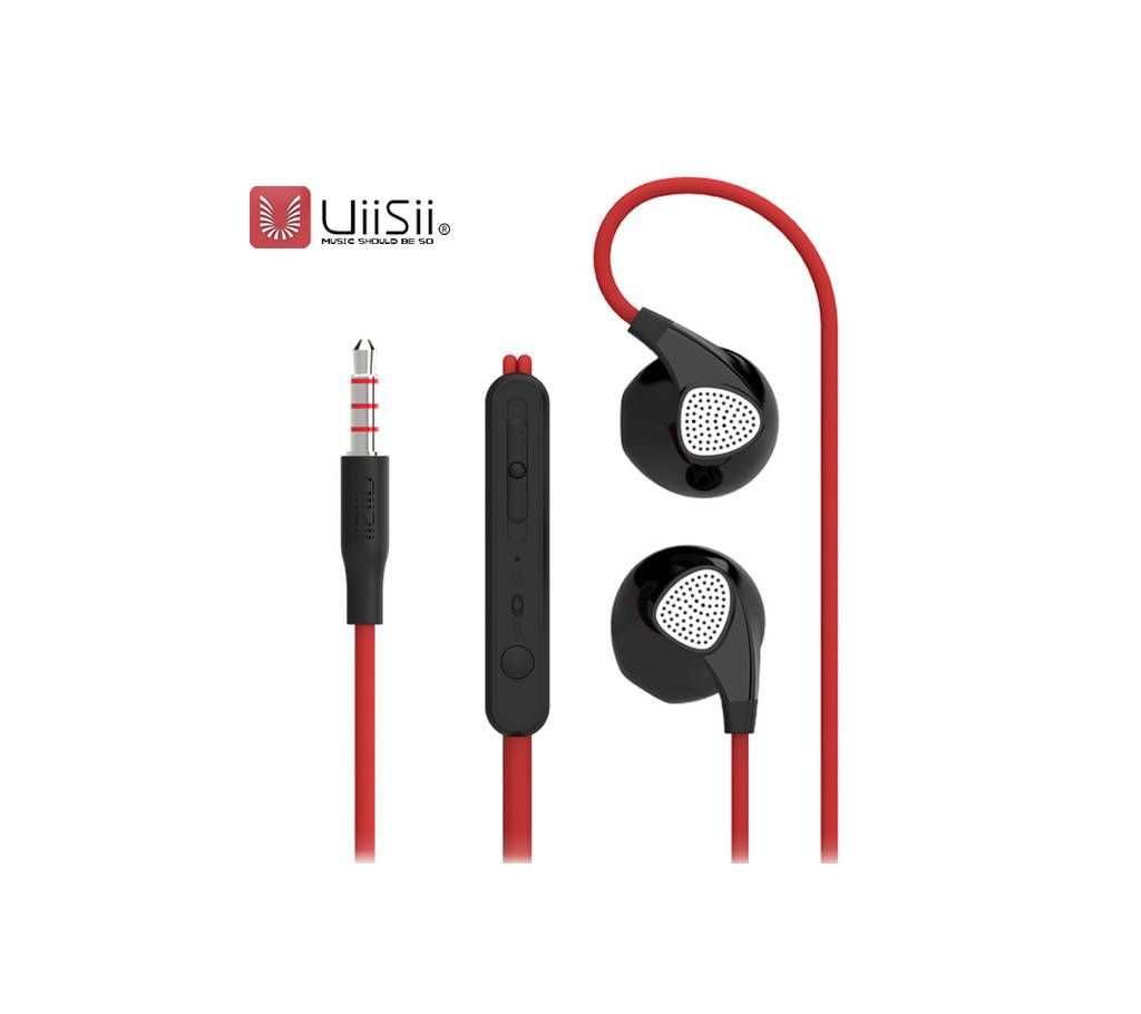 UiiSii U1 Earphones Wired In-ear Earbuds Headphones with Microphone Stereo Corded Headset