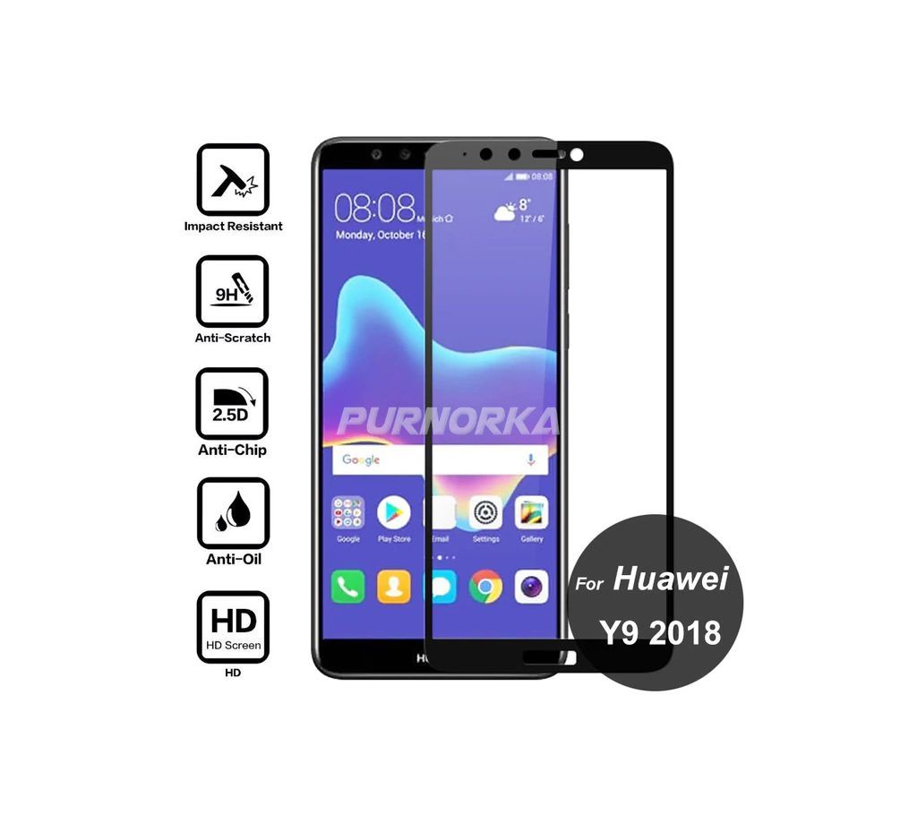 3D Screen Protector for Huawei Y9 2018 - Transparent