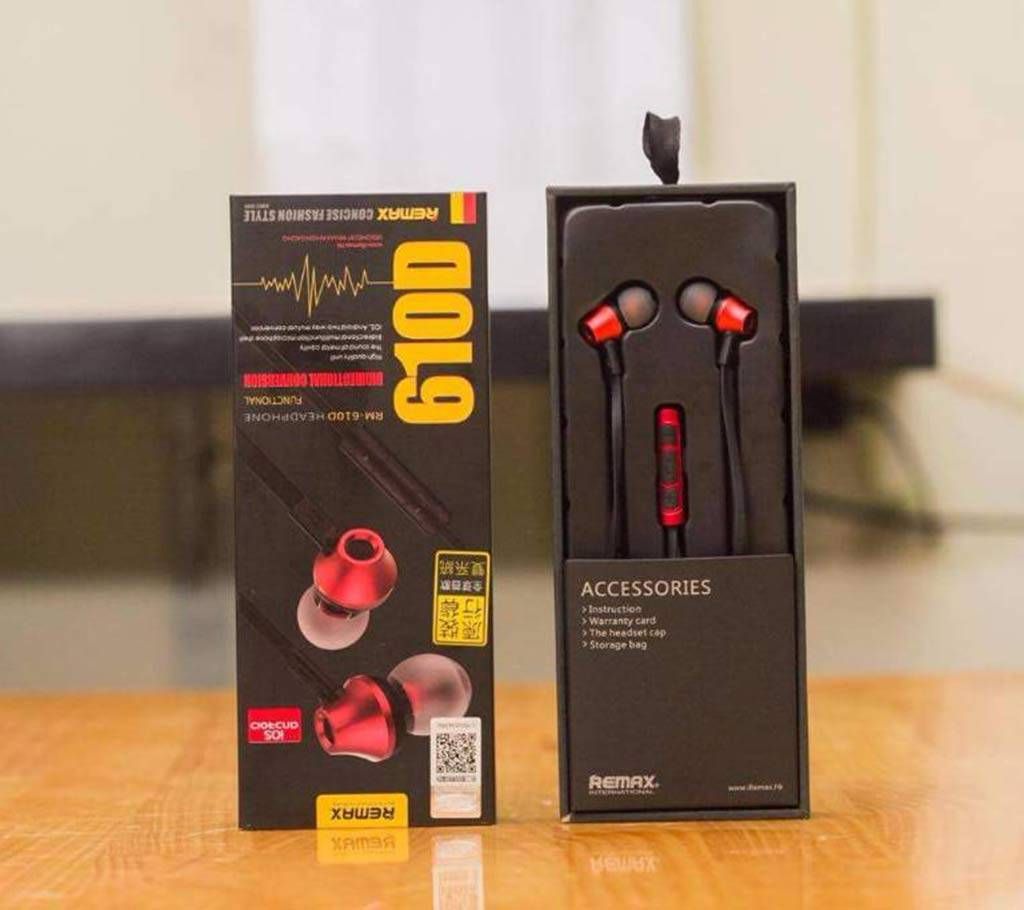 Remax-610D earphone 