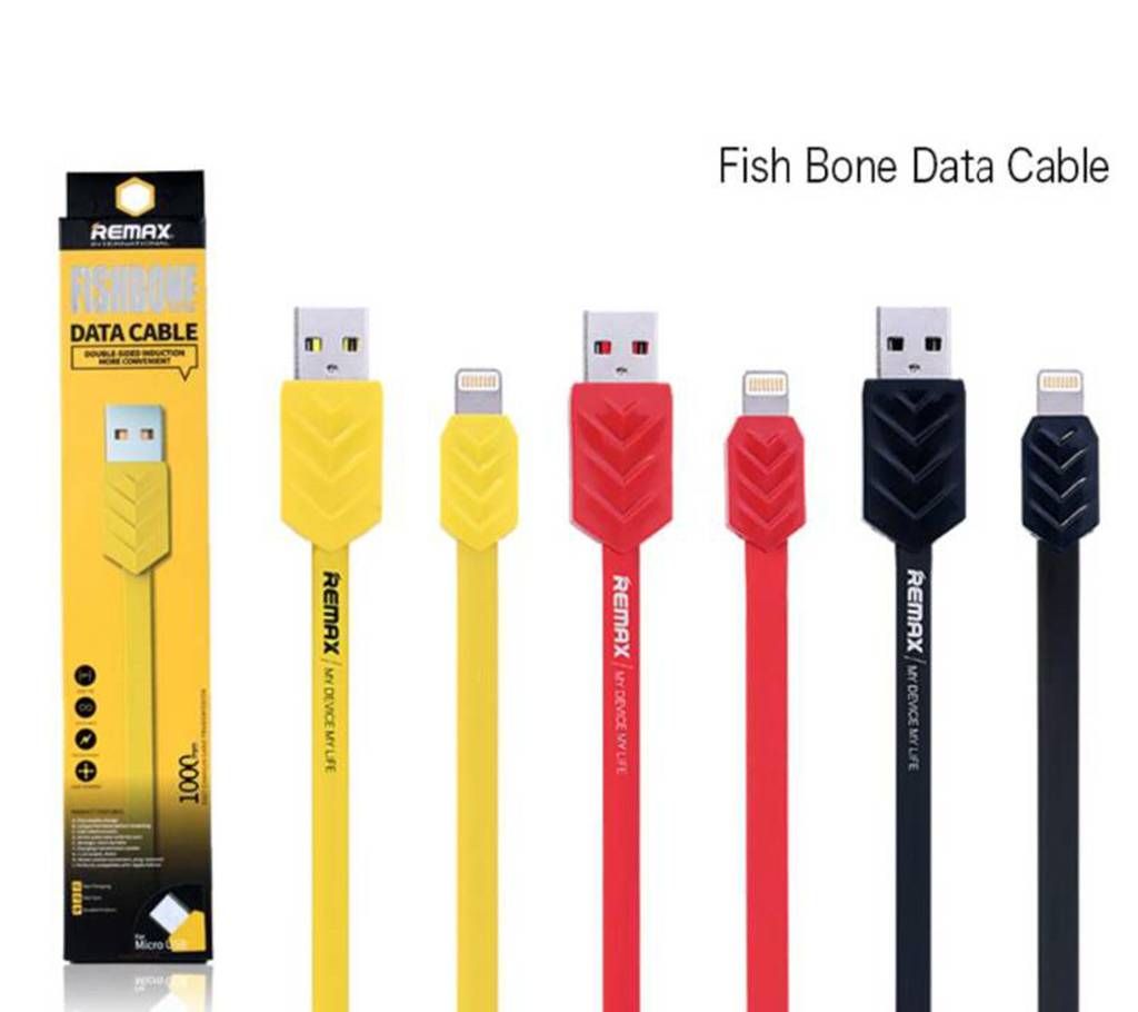 Remax Fishbone Cable For iPhone- 1pc 