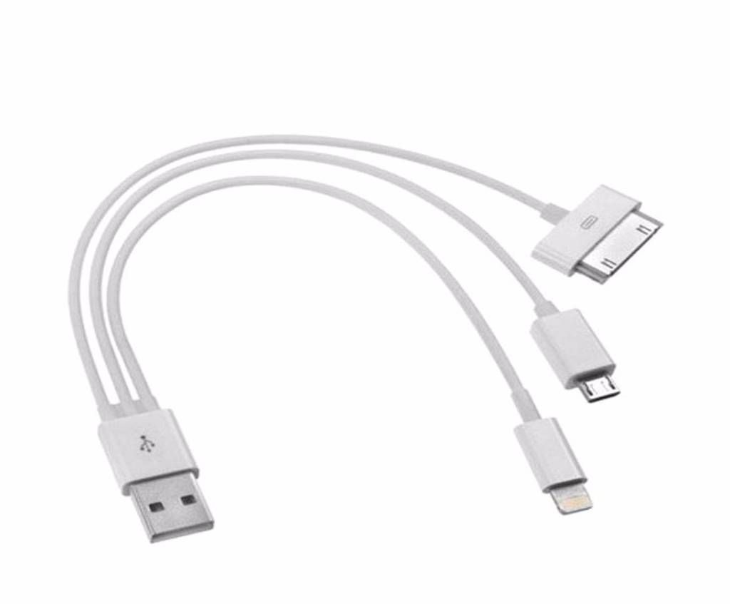 iPhone 3 in 1 USB charger and Data Cable