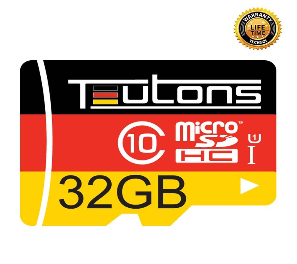 TEUTONS MicroSD Memory Card 32GB