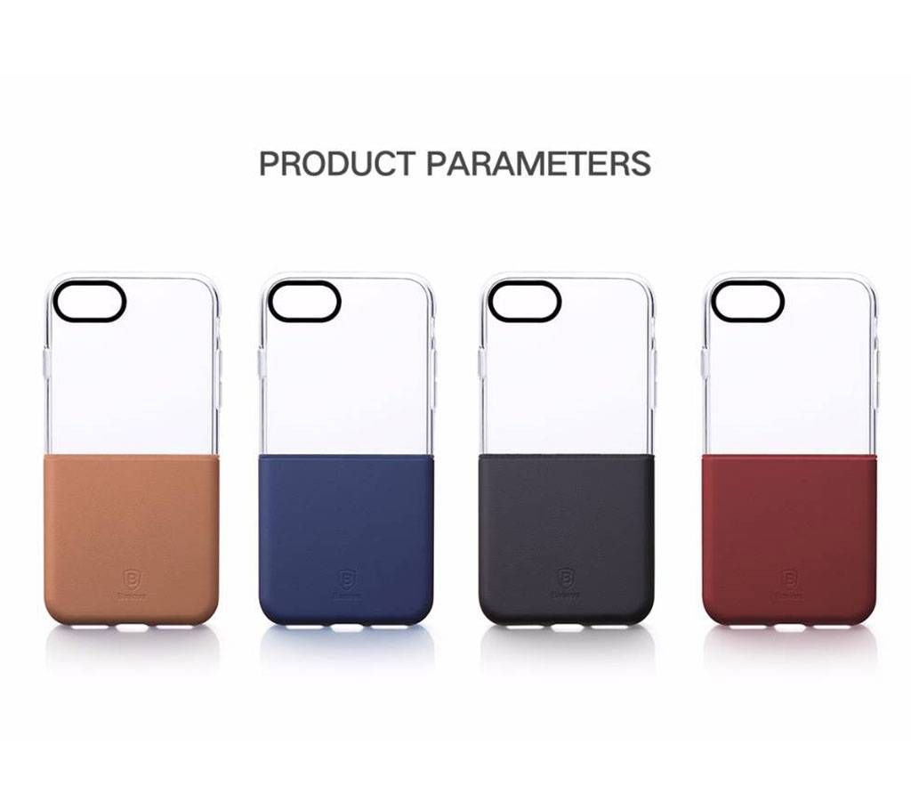 leather texture hybrid back case. 7plus- 1 pc 