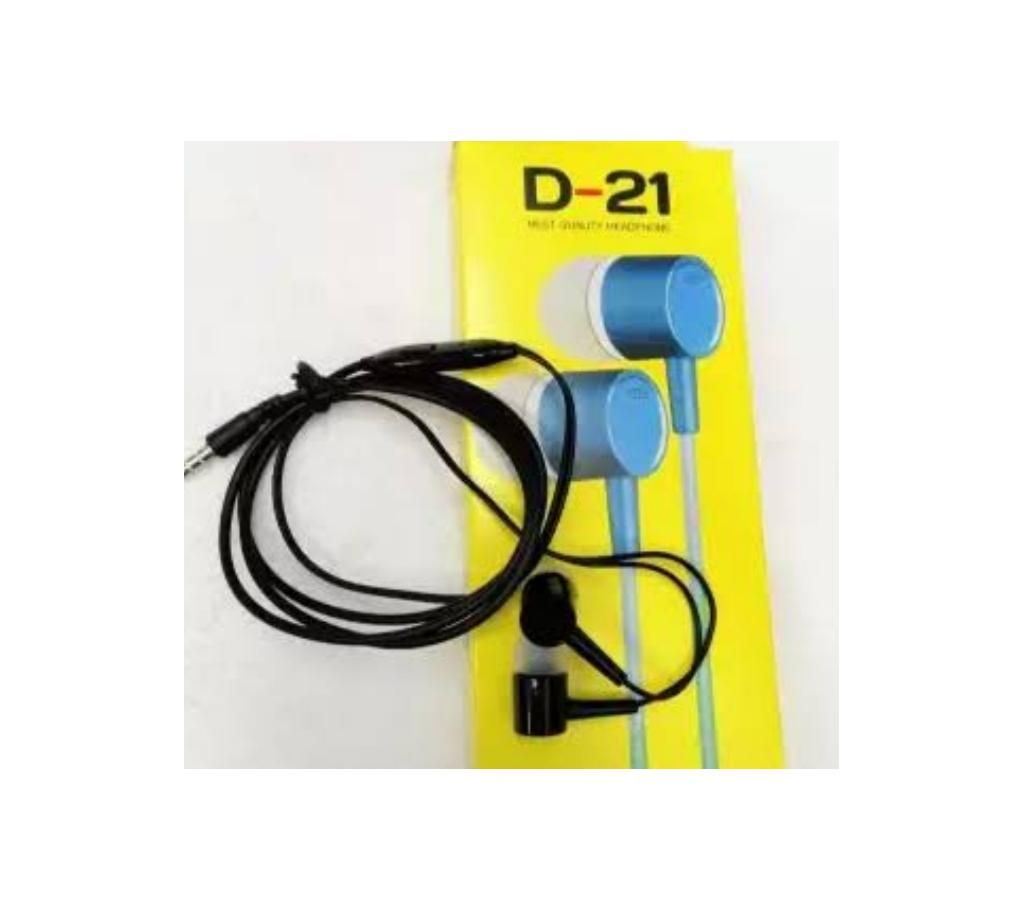  D-21 In-Ear Earphone 