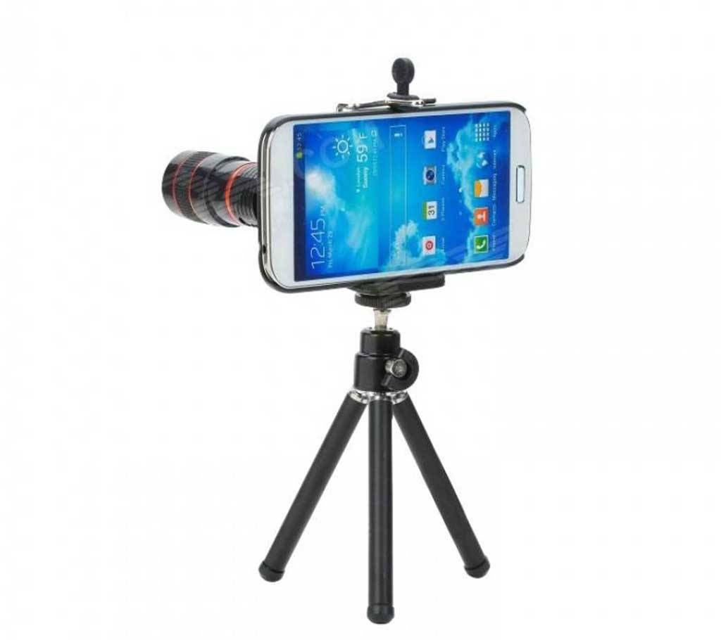 8X Zoom Telescope Lens With Metal Tripod